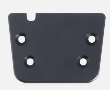 Existing wheelchair mounting hardware used as the interface for the laptop mount