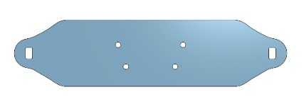 Second CAD view of custom laptop mount interface geometry
