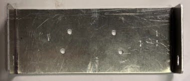 Early fabricated prototype of the custom wheelchair mounting connector
